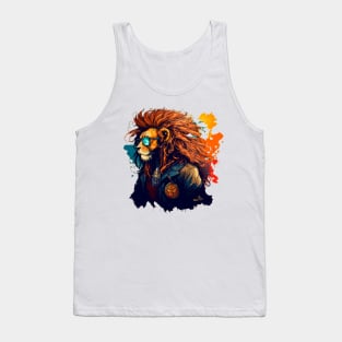 Hipster Lion Tank Top